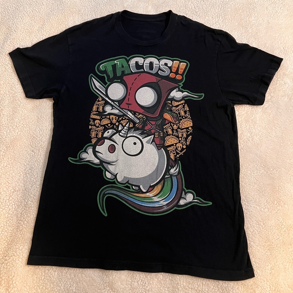 Deadpool Invader Zim Mens Shirt
